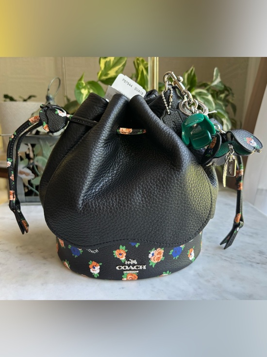 Coach Handbags - NWT Coach Limited Edition Petal Shoulder Bag with Matching Bag Charm